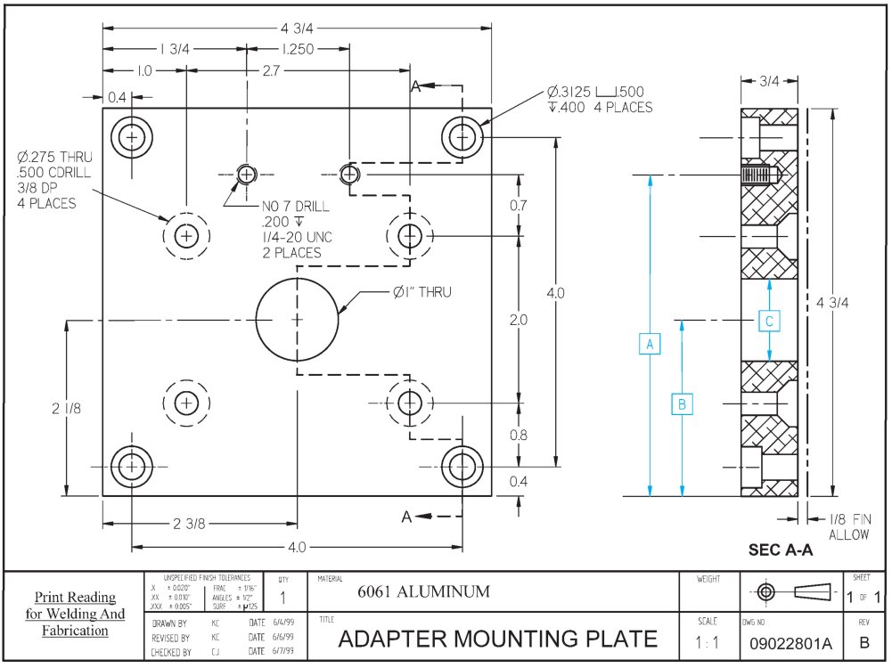 Raw engineering drawing PDF